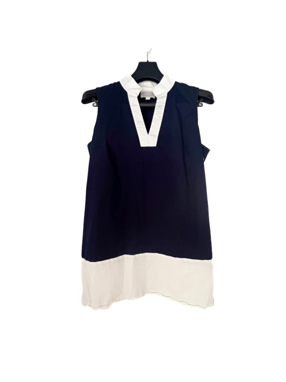 STS Sail to Sable Navy Blue/White Nautical Sleeveless Tunic Dress Sz XL $198